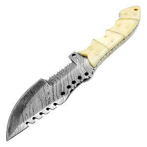 Cuchillos de Acero Inoxidable Damasco Tracker, Cuchillo de Camping de Hoja Fija, Cuchillos de Supervivencia para Exteriores Damasco Tracker - Product Image 3