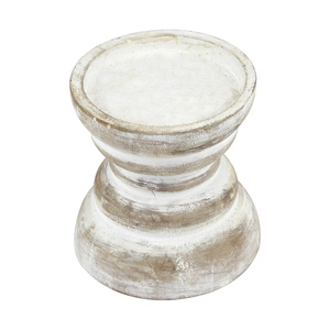 High Quality Mini <b>Wooden</b> <b>Candle</b> Holder Solid Mango Wood <b>Candle</b> Holders Stand for Lighting Christmas Party Home Decoration Export - Product Image 3