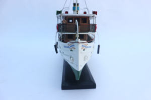 Hecho a mano 30cm SAVONLINNA Steamboat elegante Vintage River Cruiser decoración pintada técnica - Product Image 5