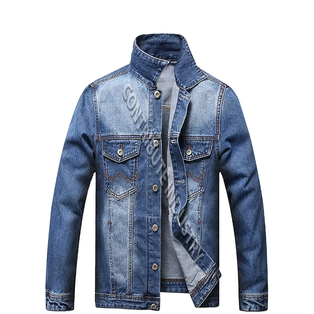 Áo Khoác Denim Màu Đen Cho Nam Mùa Thu Sản Xuất Tại Pakistan Áo Khoác Bán Chạy Tại Hàn Quốc Phong Cách Mới Jack