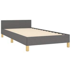 Base de Cama Tapizada en Gris Oscuro con Cabecera - Product Image 4