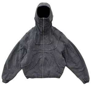 Sudadera con Capucha y Máscara Integrada, 100% Algodón Transpirable, Estilo Urbano Unisex, Personalizable, para Invierno - Product Image 1