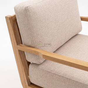 Sukha Lounge Chair Wood Frame Foam Cushion Scandinavian Design Outdoor Garden Chair - Product Image 2