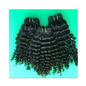 Extensions de cheveux humains bouclés bruts non traités, durables jusqu'à 2 ans, peuvent être décolorées et teintes jusqu'à la couleur la plus claire # 613 styles de boucles ondulées - Product Image 5