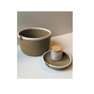 Cesta de Almacenamiento para Roti con Tapa, Cesta para Pan Hecha a Mano para la Cocina o Mesa de Comedor - Product Image 1