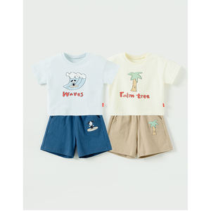 Conjunto de Ropa Casual Estilo Coreano OZKIZ para Niños de 2 a 6 Años, Diseño de Dibujos Animados de Verano, Moda Infantil al por Mayor - Product Image 1