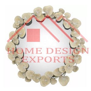 Miroir mural doré en forme de tournesol en métal de qualité supérieure pour couloirs de salon meilleur vendeur miroir mural pour décoration murale - Product Image 6