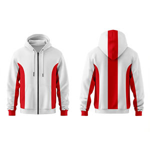 Sudadera con Capucha de Alta Calidad con Cierre Completo, Logotipo Personalizado, Ropa Deportiva Unisex para Hombres, Mujeres y Jóvenes, Chaqueta Deportiva con Capucha para Entrenamiento - Product Image 1