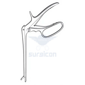 Pince à épiler et forceps Ferris-Smith-Chusing avec manche de 18 cm / 7 pouces et diamètre x largeur de 3 x 10 mm, courbés vers le bas - Product Image 4