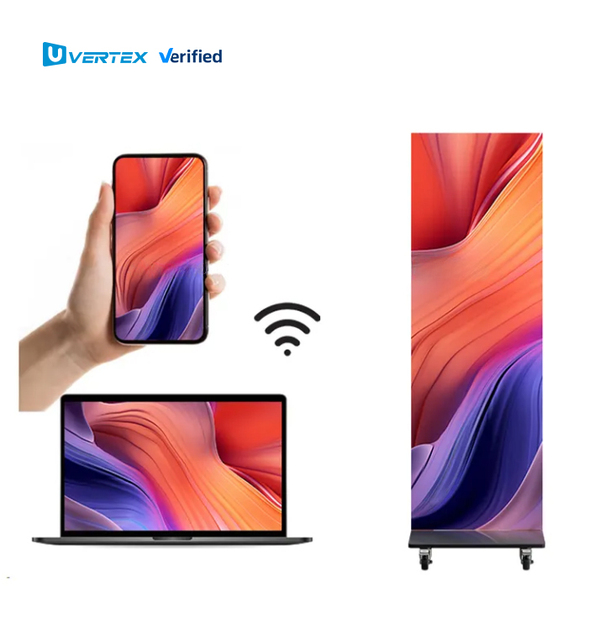 Indoor GOB P1.86 P2.0 P2.5 LED Module 320*160mm LED Digital Signage Movable 640*1920mm LED Poster Display Screen