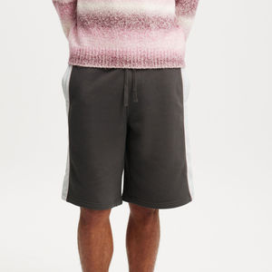 กางเกงขาสั้นผู้ชาย OEM/ODM ผ้าฝ้าย 100% สีพื้น ไซส์ใหญ่ ยาวพิเศษ นุ่มสบาย กางเกงจ็อกเกอร์ผ้าฝ้ายฟลีซ 100% ระบายอากาศได้ดี - Product Image 5