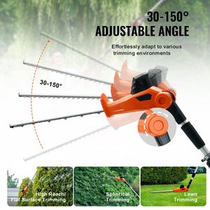 Kit Tagliasiepi a Batteria 20V con Lama in Acciaio a Doppio Taglio da 18 Pollici, Caricabatterie Rapido 74/94, Tagliasiepi a Palo Tipo Forbice da 94 Pollici - Product Image 6