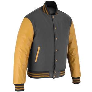 Chaqueta Mono para hombre de Canadá, chaqueta de exterior de alta calidad, diseño de chaqueta de béisbol personalizada OEM, chaqueta varsity para hombre - Product Image 2