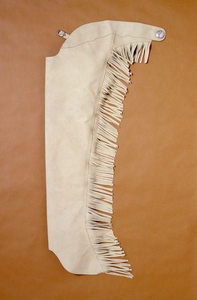 Pantalones Largos de Cuero Genuino de Alta Calidad, Estilo Vaquero, Hechos a Mano, con Flecos y Cierre de Cremallera, para Equitación Western - Product Image 3