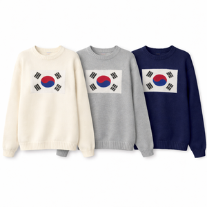 Suéter de Punto Oversize Unisex – Jersey Jacquard Personalizado con Bandera/Logotipo – Cuello Redondo, Ropa de Punto de Invierno, Fabricante OEM - Product Image 6