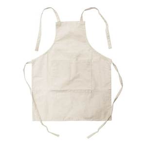 Tablier en toile avec poche, longueur intégrale, unisexe, écologique, décontracté, pour la cuisine, couleur unie, tissé, 100% coton - Product Image 3