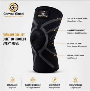 Soporte de Rodilla Ganvox Global Personalizable en Varios Tamaños, Manga de Compresión de Neopreno, Unisex, para Entrenamiento Físico, Ajuste Cómodo - Product Image 4