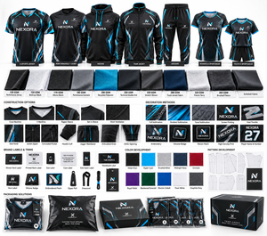 Vêtements d'e-sport personnalisés pour hommes avec étiquette privée |   Bleu noir et six variations de couleurs |   Fabricant OEM ODM |   X Sports City | - Product Image 5