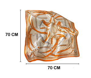 Easy Way satin Silk Paisley Floral Digital Print Pocket Square Four Seasons - Product Image 3