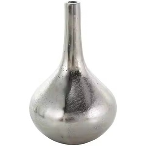 Florero de metal vintage para mesa de consola, soporte para arreglos florales para sala de estar, decoración interior del hogar - Product Image 5