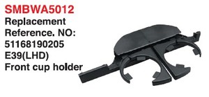 Support de gobelet avant/gauche portable pour console BMW E39, référence OEM 51168190205 SMBWA5012, facile à utiliser - Product Image 2