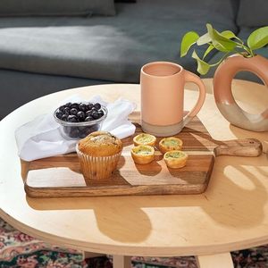 Planche à découper en bois pour la cuisine, grande taille, en bois d'acacia, grande planche à découper pour légumes, fruits, fromages - Product Image 3