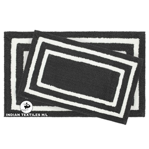 Tapis de bain personnalisés en coton à séchage rapide, design exclusif, fabrication mécanique, pour salles de bain - Vente chaude en gros - Product Image 2