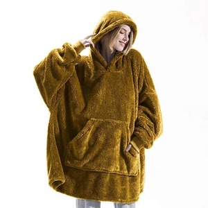 Oversized Fashionable Premium <b>Thick</b> Soft Cozy Sherpa Hoodie <b>Blanket</b> Giant Wearable <b>Blanket</b> Hoodie Christmas for Women - Product Image 1