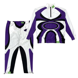 Conjunto Deportivo Personalizado al por Mayor, Chaqueta Cortavientos Impermeable Unisex, Chaqueta Deportiva de Nylon con Capucha y Pantalones Deportivos - Product Image 2