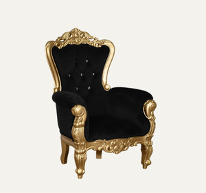 เก้าอี้พักผ่อนสีดำสุดหรู ทำมือ ทนทาน คลาสสิก ไม้มะฮอกกานี สำหรับห้องนั่งเล่น อพาร์ทเมนต์ และโรงแรม - Product Image 2