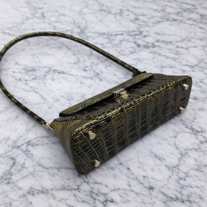 Sacs à main de luxe en cuir de crocodile haut de gamme pour femmes, sacs de créateur personnalisés en cuir véritable, taille 28cm*11cm*9cm, sac pour femme - Product Image 4