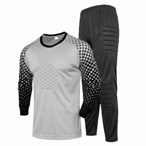 Tenue de gardien de but de football personnalisée pour hommes et enfants, avec protection en mousse, manches longues, haut et pantalon d'entraînement - Product Image 3
