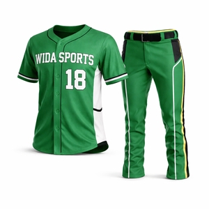 Tenues de softball personnalisées uniques, ensemble demi-tenue et pantalon, léger, respirant, anti-humidité, vêtements de sport OEM ODM - Product Image 1