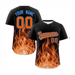 Camiseta Deportiva de Béisbol con Botones en la Parte Delantera y Material Deportivo Ligero - Product Image 1