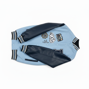 Ropa de Invierno para Hombre, Chaqueta Varsity, Chaqueta Letterman, Chaqueta de Cuero, Chaqueta Cortavientos Personalizada con Bordado para Hombre - Product Image 3
