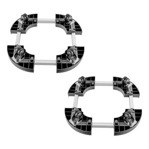 Carrello per Bidoni con Capacità di Carico 200 kg, 4 Ruote Bloccabili, 2 Pezzi, Base Regolabile 15-22.8 Pollici, Categoria Prodotto: Carrelli - Product Image 6