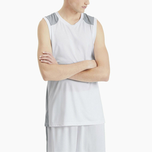 Camiseta de Baloncesto sin Mangas para Hombre, Cuello Redondo, Absorbe la Humedad, Poliéster, Corte Regular, Ropa Deportiva para Adultos - Product Image 3