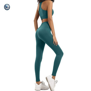 Ensemble de fitness léger et confortable : leggings taille haute et soutien-gorge de sport anti-choc pour l'exercice, l'entraînement et la musculation - Product Image 3