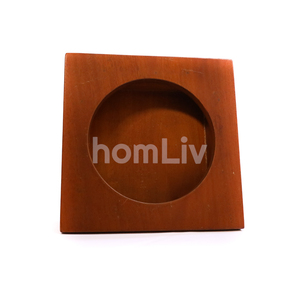 Soporte Cuadrado Decorativo de Madera de Caoba Hecho a Mano, Base Sostenible de Madera Sólida para Tazones, Base para Tazones de Cocina - Product Image 3