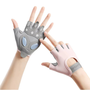 ถุงมือหนังสำหรับฝึกออกกำลังกาย ระบายอากาศได้ดี ไม่ลื่น จับกระชับ ถุงมือยกน้ำหนัก ถุงมือกีฬาสำหรับทุกเพศ อุปกรณ์ออกกำลังกาย ทนทาน - Product Image 1