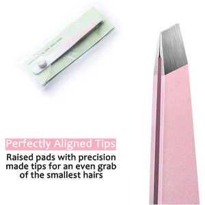2026 Wholesale Stainless Steel Curved Tip Durable Eyebrow Tweezers with False Eyelash <b>Clip</b> Eyebrow Tweezers - Product Image 4