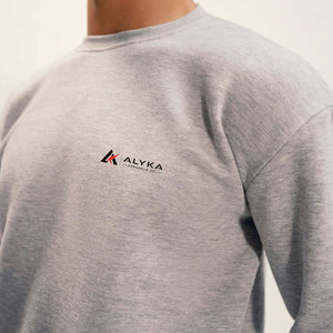 เสื้อสเวตเชิ้ตคอกลมผ้าฟลีซคอตตอน 100% สำหรับผู้ชาย ระบายอากาศได้ดี เป็นมิตรกับสิ่งแวดล้อม คุณภาพสูง ทรงปกติ ใส่สบายในฤดูหนาว - Product Image 6