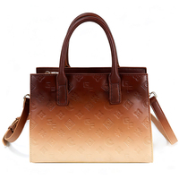 Fabricante Chino, Venta al Por Mayor, Bolso de Mano Degradado para Mujer, Marca de Diseño FaChinshion, Material PU, Bolso de Hombro con Correa Ajustable