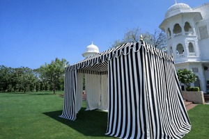Custom Luxury Striped Gazebo Tent Canvas Wedding Event <b>Outdoor</b> <b>Canopy</b> for Garden Seating - Product Image 2