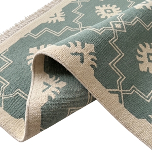 Custom Kilim Area <b>Rug</b> Geometric Wool Carpet Washable Pet Friendly <b>Non</b> <b>Slip</b> Floor Mat for Living Room Bedroom - Product Image 5