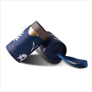 cylinder packaging <b>box</b> with ribbon handle - Product Image 1