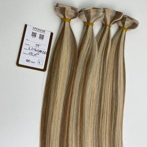 ผมต่อแบบเรมีเกรด8A แบน18นิ้วสุดหรู6.2 + 613ash + 12C สองชั้นลอนตรงเรียบเนียนคลื่นธรรมชาติเวียดนาม100กรัม - Product Image 3