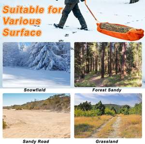 รถลากกวางแบบหนักพร้อมสายรัดและเชือก ทนทานต่อการฉีกขาด ใช้สำหรับลากสัตว์ป่า เช่น กวาง ซากุระ และอุปกรณ์ตกปลาบนน้ำแข็ง imra impex - Product Image 3