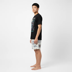 Men's Y2K Vintage Streetwear <b>Gothic</b> Graphic Trousers Custom Print Pattern Drawstring Shorts and T-<b>shirt</b> Set - Product Image 4