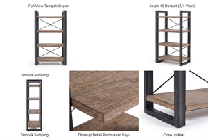 Raki <b>Rack</b> High Quality Solid Wood Construction Modern Compact Display Shelving Unit Durable Metal Frame Multifunction <b>Shoes</b> - Product Image 6